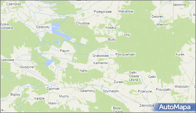 mapa Łyszczarze, Łyszczarze na mapie Targeo