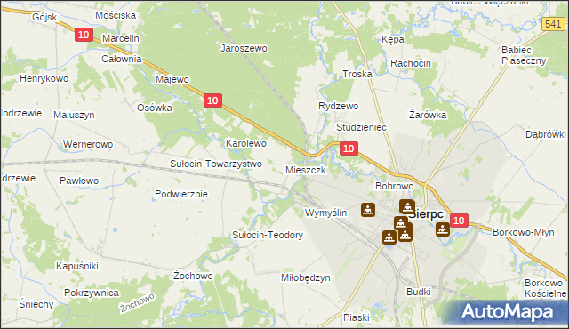 mapa Mieszczk, Mieszczk na mapie Targeo