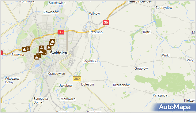 mapa Miłochów, Miłochów na mapie Targeo