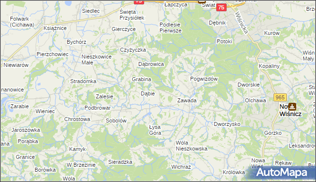 mapa Nieprześnia, Nieprześnia na mapie Targeo