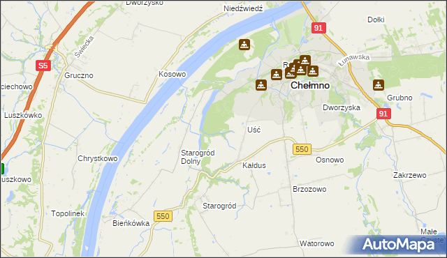 mapa Panieński Ostrów, Panieński Ostrów na mapie Targeo