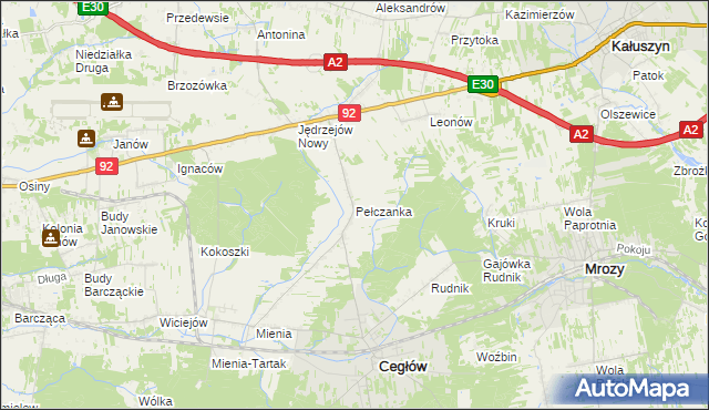 mapa Pełczanka, Pełczanka na mapie Targeo