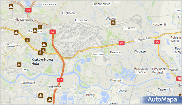 mapa Pleszów, Pleszów na mapie Targeo