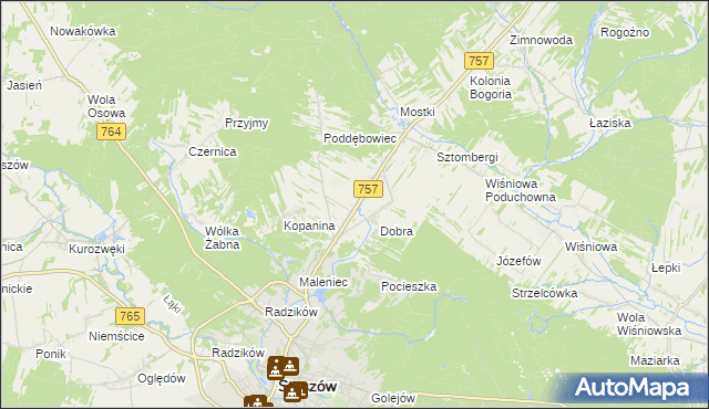 mapa Podmaleniec, Podmaleniec na mapie Targeo