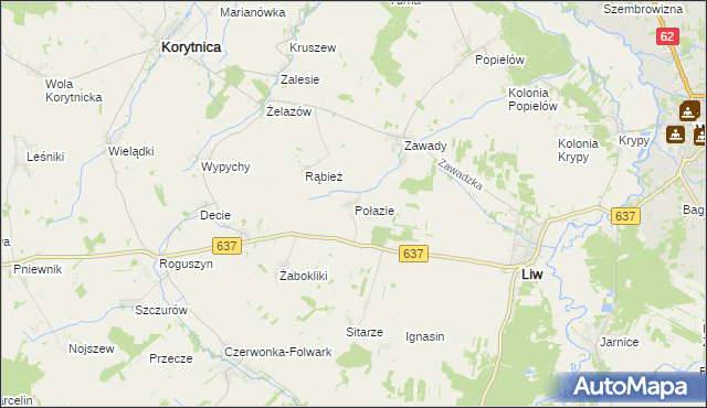 mapa Połazie, Połazie na mapie Targeo