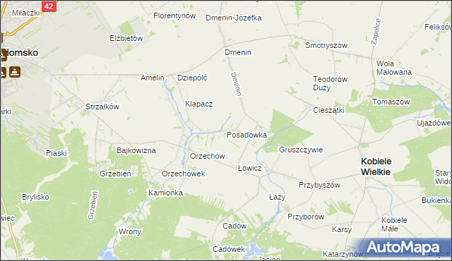 mapa Posadówka, Posadówka na mapie Targeo