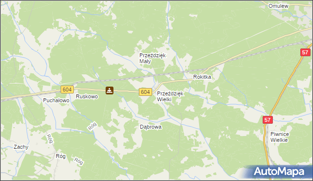 mapa Przeździęk Wielki, Przeździęk Wielki na mapie Targeo