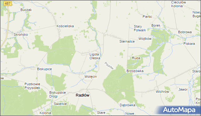 mapa Psurów, Psurów na mapie Targeo