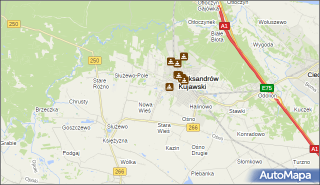 mapa Rudunki gmina Aleksandrów Kujawski, Rudunki gmina Aleksandrów Kujawski na mapie Targeo