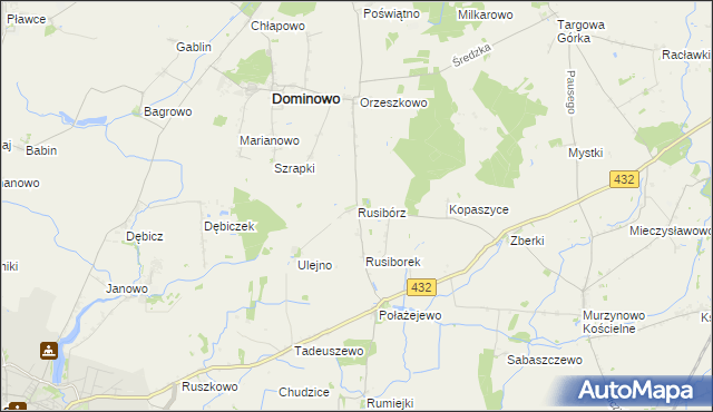 mapa Rusibórz, Rusibórz na mapie Targeo