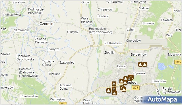 mapa Rzędzianowice, Rzędzianowice na mapie Targeo