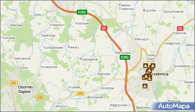 mapa Rzepotowice, Rzepotowice na mapie Targeo