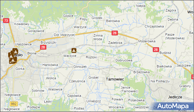 mapa Sądkowa, Sądkowa na mapie Targeo