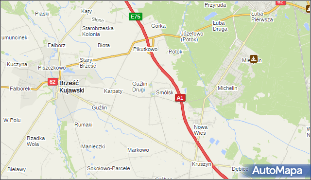 mapa Smólsk, Smólsk na mapie Targeo