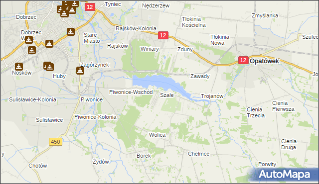 mapa Szałe, Szałe na mapie Targeo