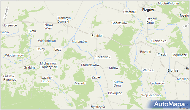 mapa Szetlewek, Szetlewek na mapie Targeo