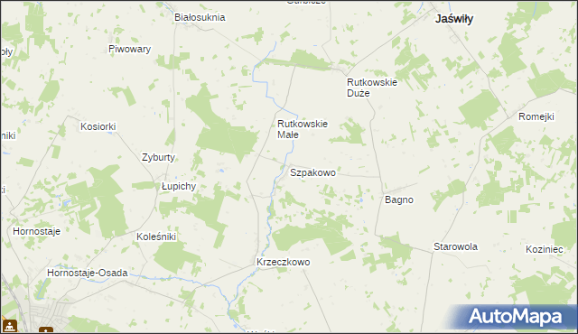 mapa Szpakowo, Szpakowo na mapie Targeo