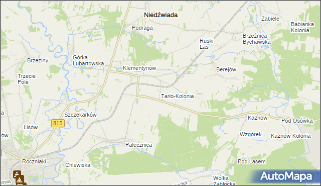 mapa Tarło-Kolonia, Tarło-Kolonia na mapie Targeo