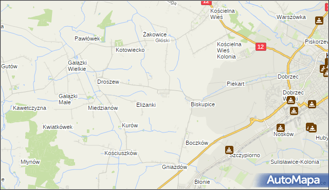 mapa Trkusów, Trkusów na mapie Targeo