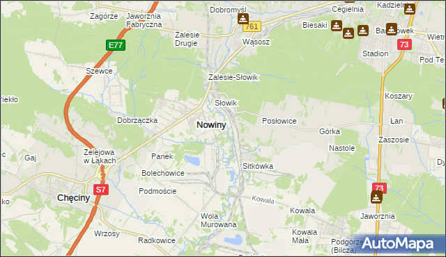 mapa Trzcianki Osada, Trzcianki Osada na mapie Targeo