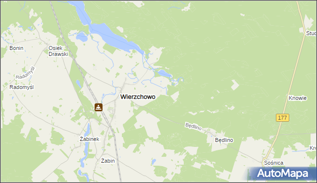 mapa Wierzchówko, Wierzchówko na mapie Targeo