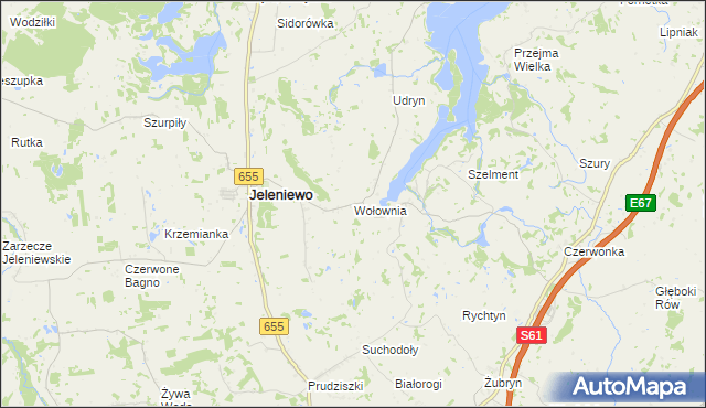 mapa Wołownia, Wołownia na mapie Targeo