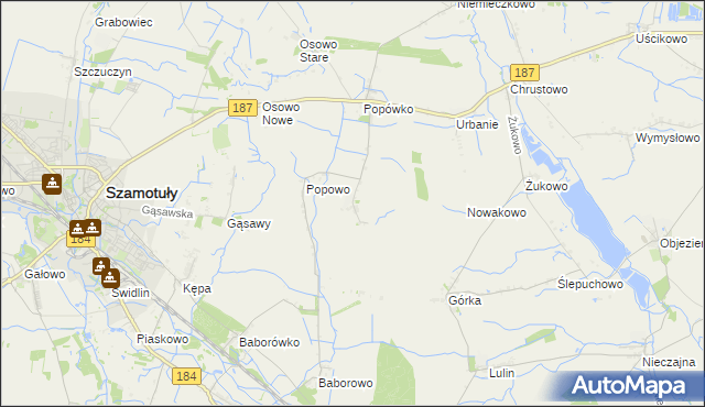 mapa Wychowaniec, Wychowaniec na mapie Targeo