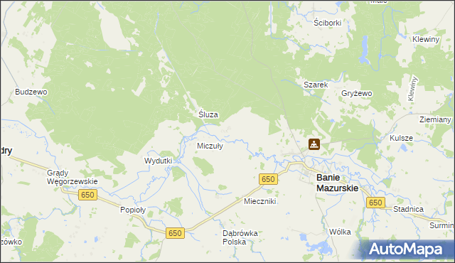 mapa Zakałcze Wielkie, Zakałcze Wielkie na mapie Targeo