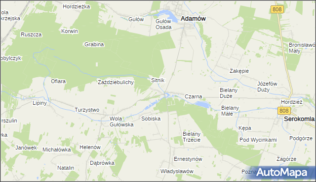 mapa Konorzatka, Konorzatka na mapie Targeo