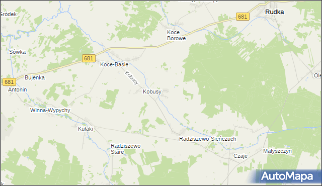mapa Łempice gmina Ciechanowiec, Łempice gmina Ciechanowiec na mapie Targeo