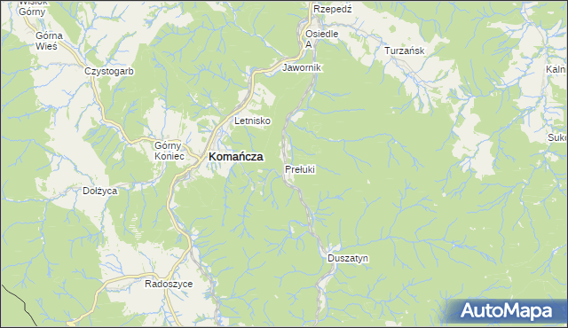 mapa Prełuki, Prełuki na mapie Targeo