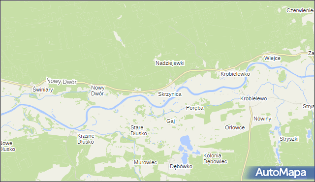 mapa Skrzynica, Skrzynica na mapie Targeo