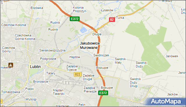 mapa Świdniczek, Świdniczek na mapie Targeo