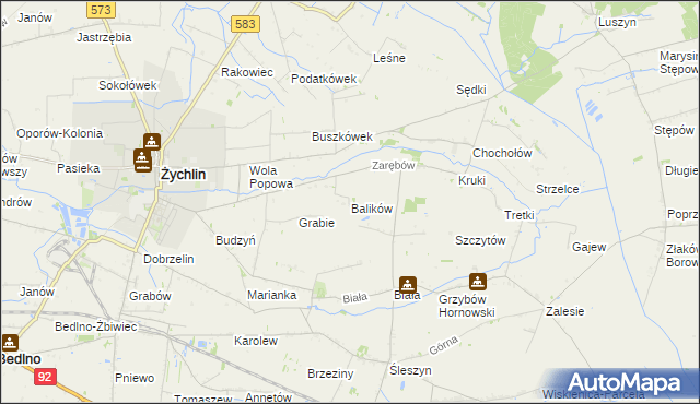 mapa Balików, Balików na mapie Targeo