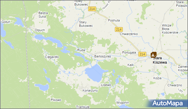mapa Bartoszylas, Bartoszylas na mapie Targeo