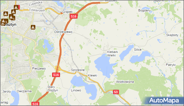 mapa Biedówko, Biedówko na mapie Targeo