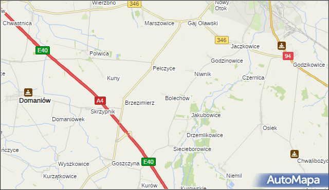 mapa Bolechów, Bolechów na mapie Targeo