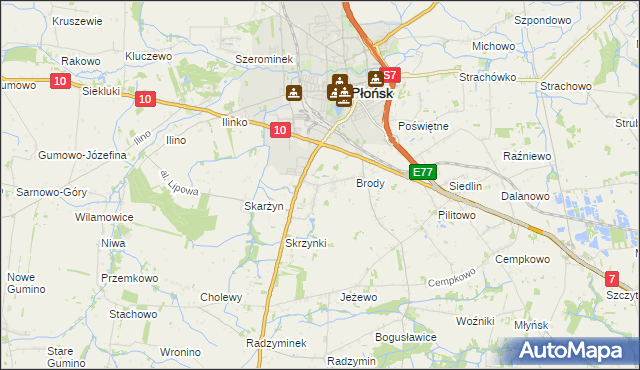 mapa Bońki, Bońki na mapie Targeo