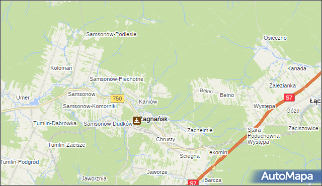 mapa Borowa Góra gmina Zagnańsk, Borowa Góra gmina Zagnańsk na mapie Targeo