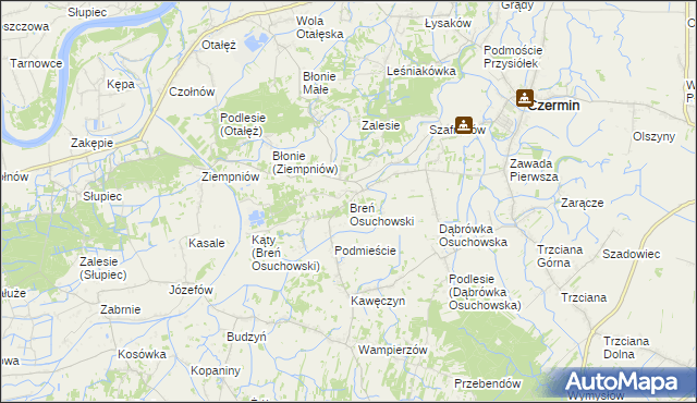 mapa Breń Osuchowski, Breń Osuchowski na mapie Targeo