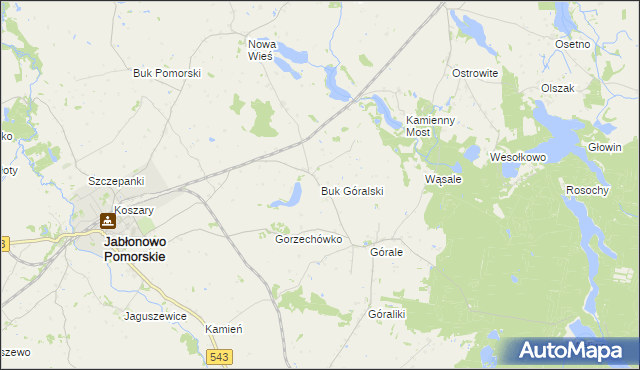 mapa Buk Góralski, Buk Góralski na mapie Targeo