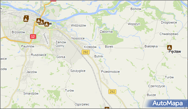 mapa Bytnik, Bytnik na mapie Targeo