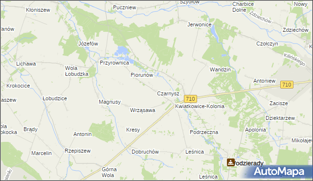 mapa Czarnysz, Czarnysz na mapie Targeo