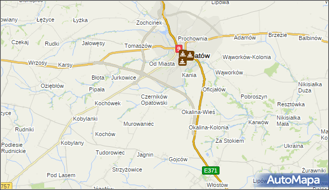 mapa Czerników Karski, Czerników Karski na mapie Targeo