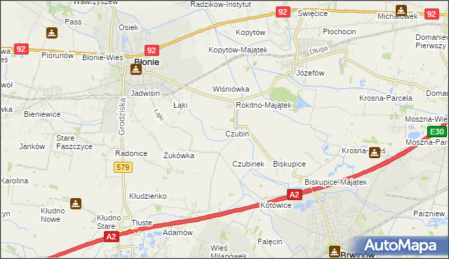 mapa Czubin, Czubin na mapie Targeo