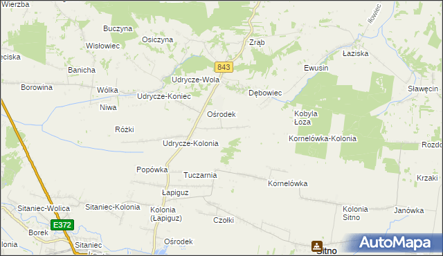 mapa Dębowiec-Kolonia, Dębowiec-Kolonia na mapie Targeo