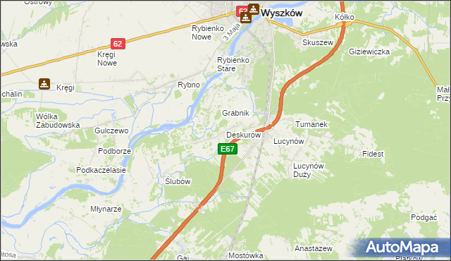 mapa Deskurów, Deskurów na mapie Targeo