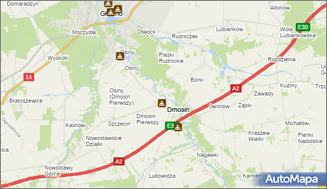 mapa Dmosin Drugi, Dmosin Drugi na mapie Targeo