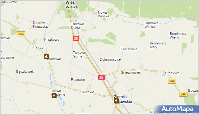 mapa Dobrogościce, Dobrogościce na mapie Targeo