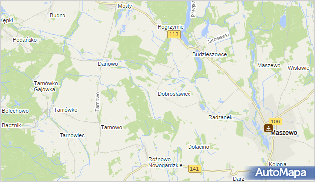 mapa Dobrosławiec, Dobrosławiec na mapie Targeo